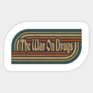 The War On Drugs Vintage Stripes Sticker